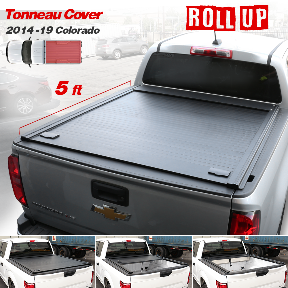 Chevy Colorado Canyon Retractable Tonneau Cover Hard 2014 2019 5ft