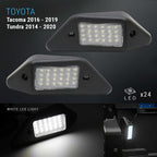 White LED light for Toyota Tacoma 2016-2019 and Tundra 2014-2020, 24 LED bulbs