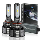 Z2 series 9005 headlight bulbs with packaging on a white background