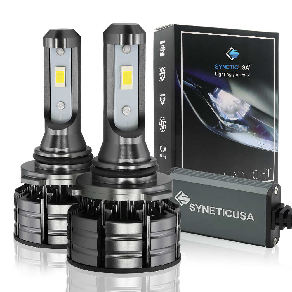 SYNETIC USA z2 series 9006 headlight bulbs with packaging on a white background
