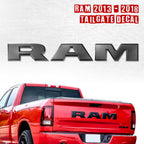 RAM 2013-2018 tailgate decal for truck, black 3D lettering, fits Ram 1500, bold styling