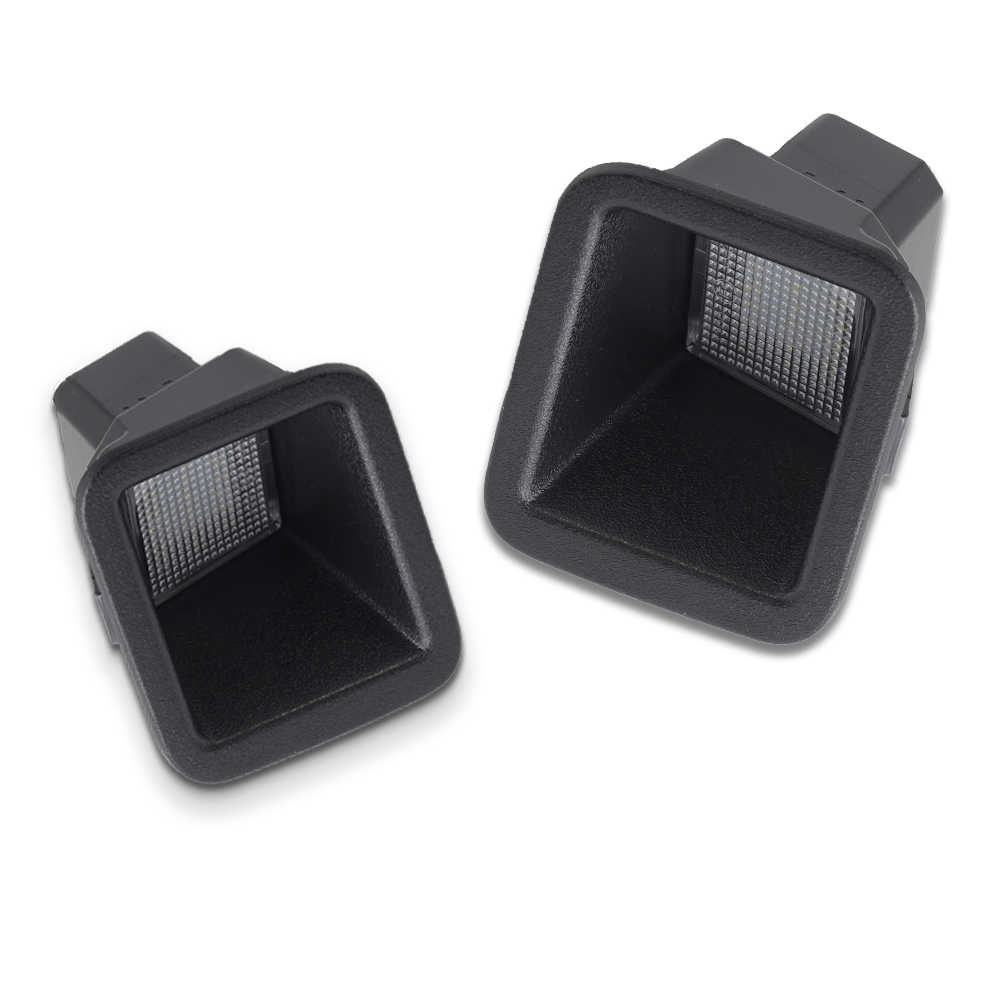 License Plate Light Bulbs Assembly - White LED Clear Lens
