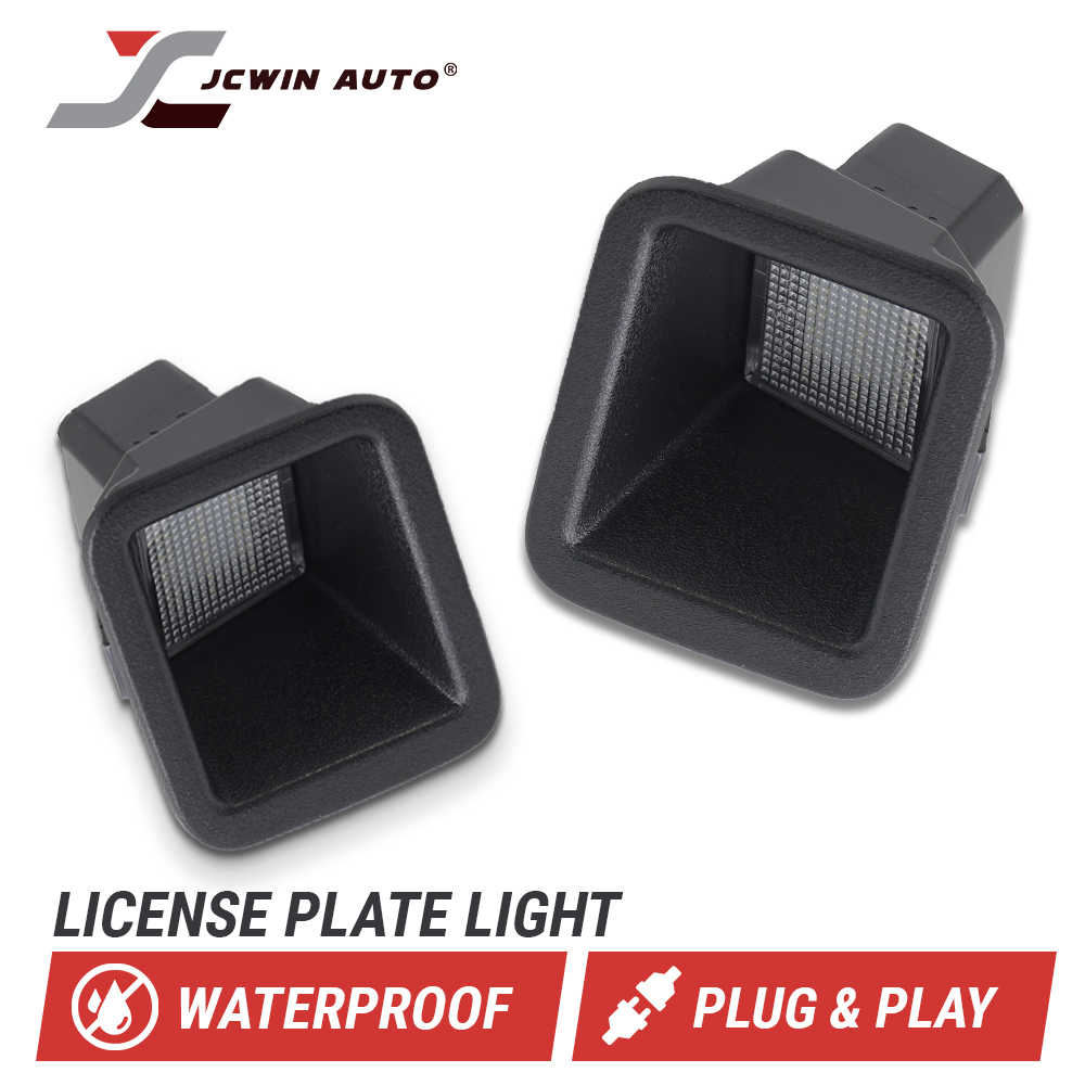 License Plate Light Bulbs Assembly - White LED Clear Lens
