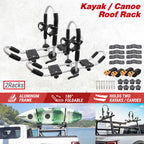 Foldable Roof Rack Carrier - Universal 2-in-1 Aluminum | Black
