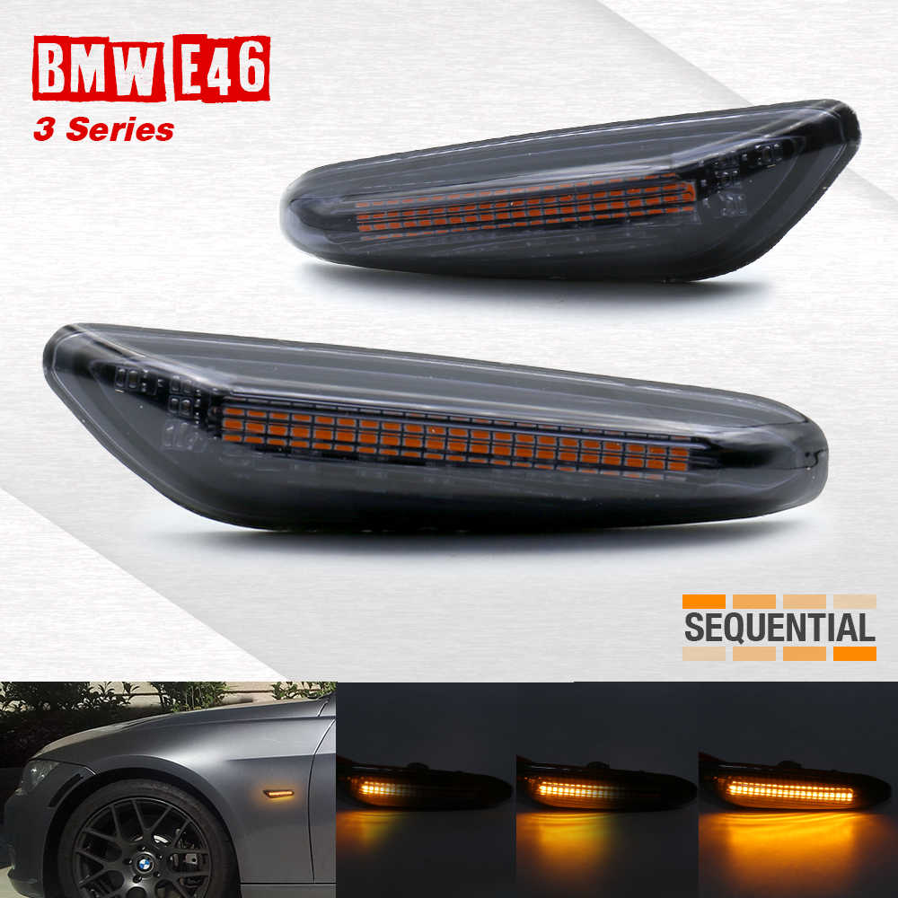2 PCS - BMW E46 LED Side Marker Turn Signal Lights