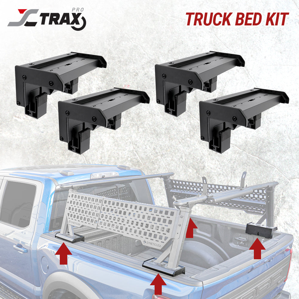 4 Sets of Truck Bed Adaptor Kit for Aluminum Ladder Rack