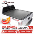 Truck bed cover with JCWin Auto branding and features highlighted on a white background
