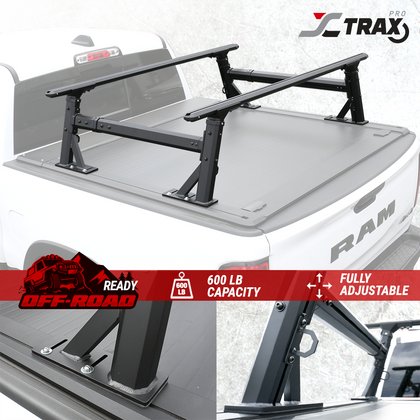 R1S Heavy Duty Aluminum Ladder Rack for Retractable PRO Series Truck Bed Cover