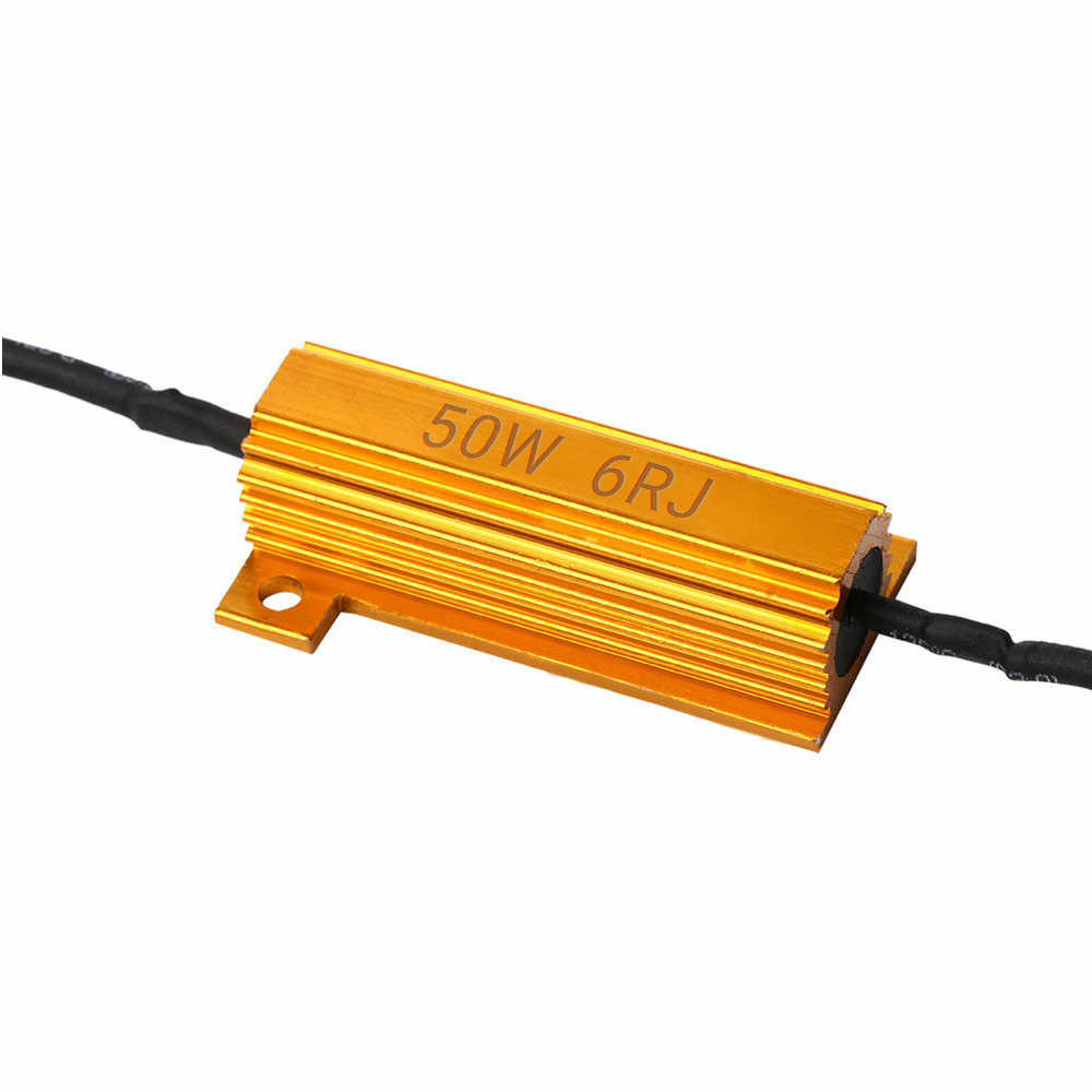 50W 6ohm gold resistor for automotive LED lighting systems