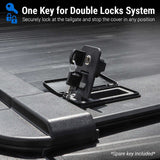 close up look on emb retractable where one key for double lock system
