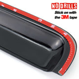Black car spoiler with red 3M tape on a white background