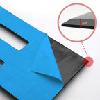 0.4-inch black automotive trim with blue backing, ideal for truck parts and accessories