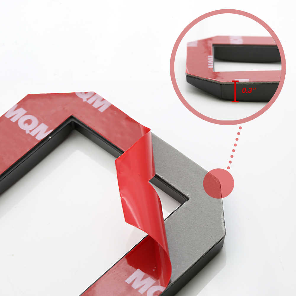 Black automotive trim with 3M adhesive backing, 0.3-inch thick, for truck and SUV styling