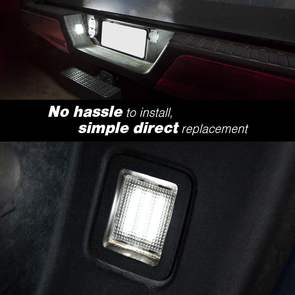 LED License Plate Assembly White 6000K Tag Light