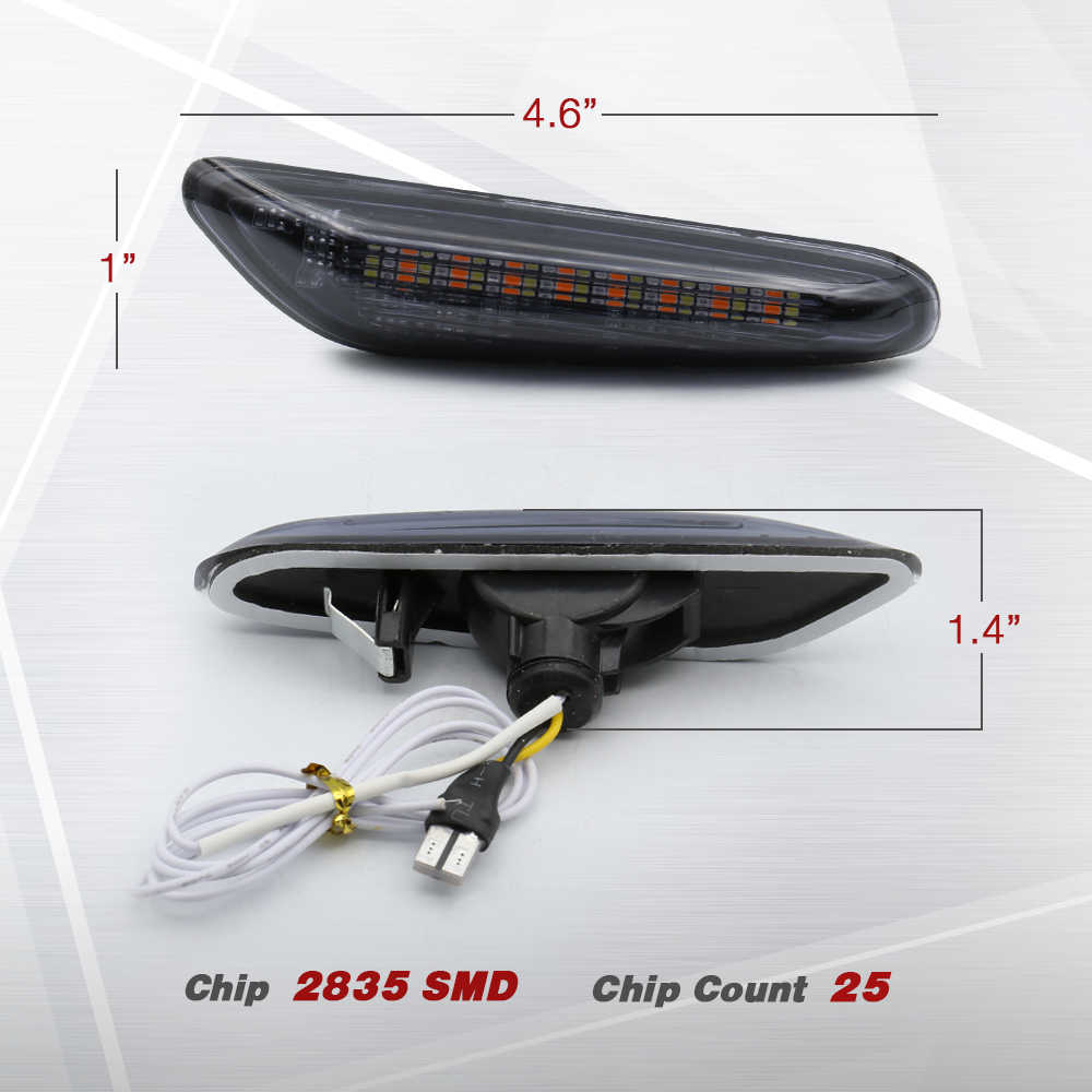 2 PCS - BMW E46 LED Side Marker Turn Signal Lights