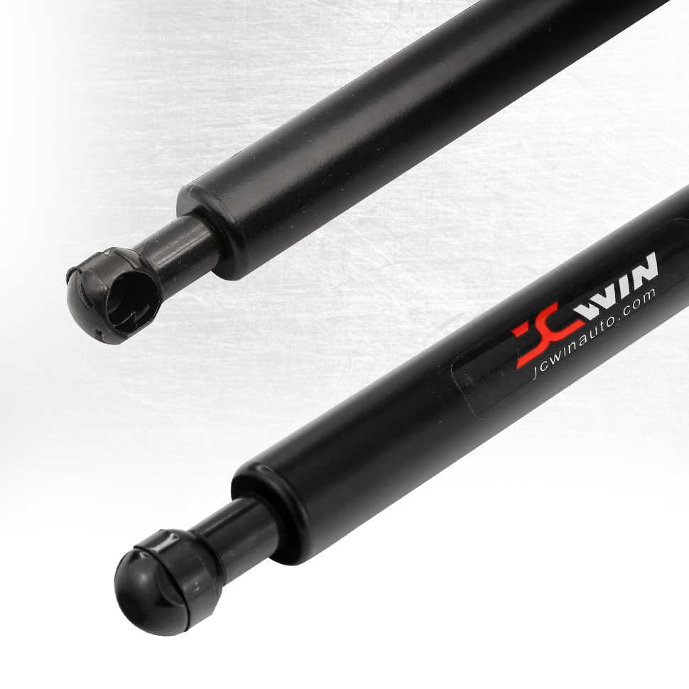 Two black automotive power window/lock stalks with the JCWIN logo printed on one of them, set against a light gray textured background.