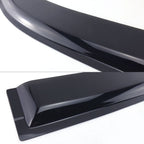 Black car spoiler on a white background