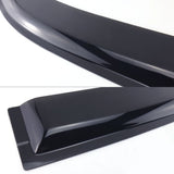 Black car spoiler on a white background