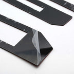 Black automotive trim strips with adhesive backing for truck styling and protection