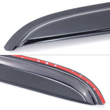 Car roof spoiler with red accent on a white background