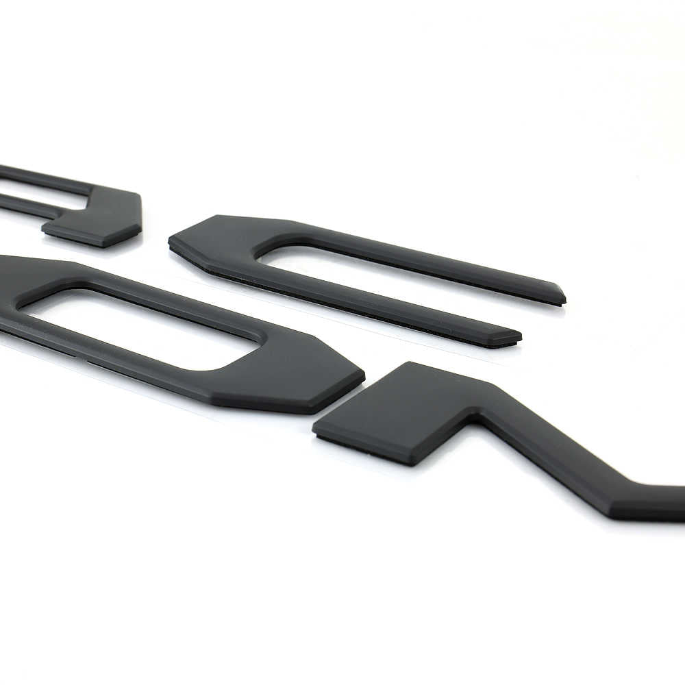 Matte Black Decal Plastic Tailgate Letter ABS Inserts - Tacoma
