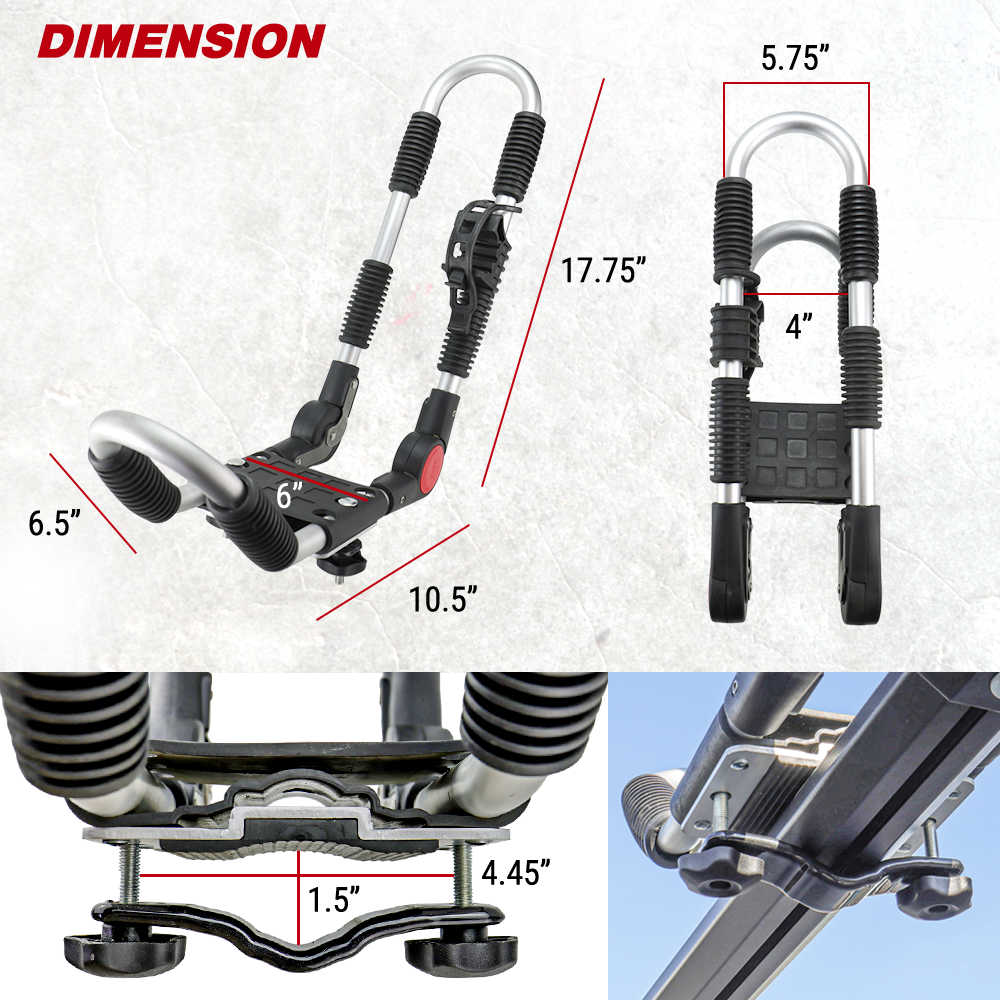 Dimension of Roof Kayak Rack