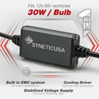 SYNETICUSA electronic component with features listed on a white background
