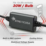SYNETICUSA electronic component with features listed on a white background