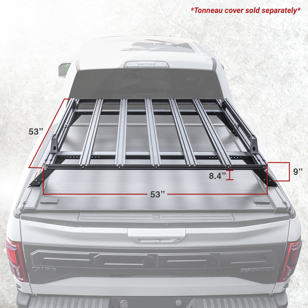 R2 Heavy Duty Aluminum Luggage Rack w/ T-Slot Channels