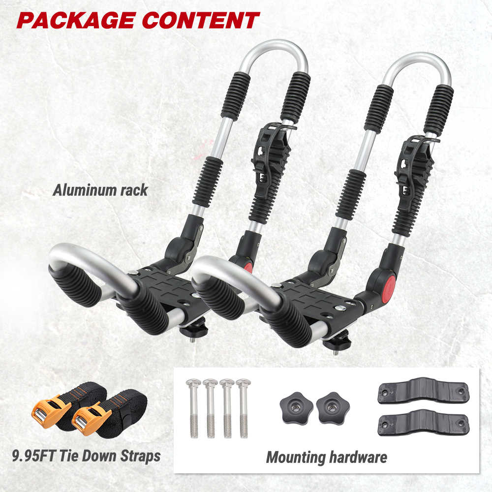 Foldable Roof Rack Carrier - Universal for Canoe Kayak Ski Surf Snow Board