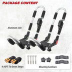 Foldable Roof Rack Carrier - Universal for Canoe Kayak Ski Surf Snow Board