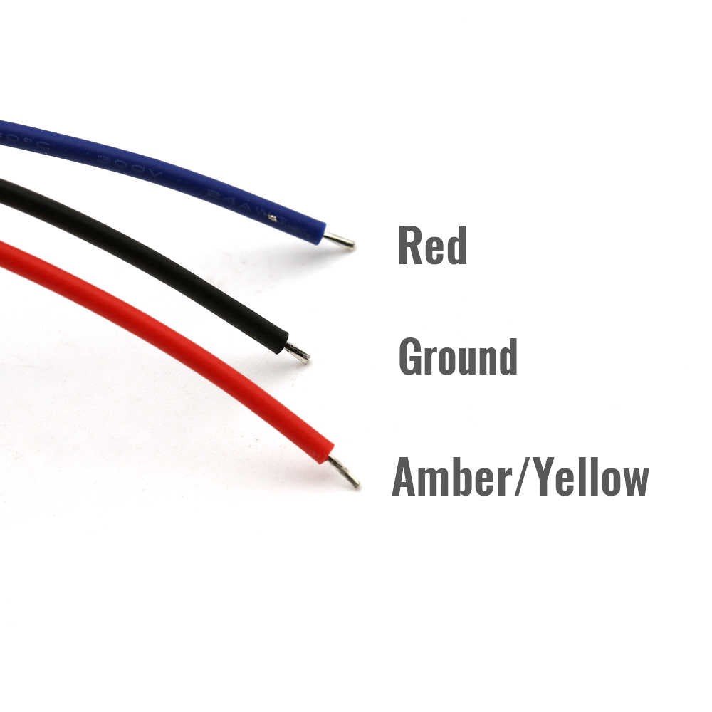 2 PCS - LED Side Marker Warning Lights Red-Amber Dual Color