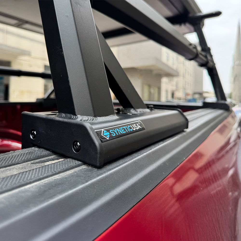 Bolt-On Universal Aluminum Fully Adjustable Truck Bed Ladder Rack ...