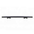 A long, thin black metal bar with two mounting brackets at the bottom, shown horizontally against a plain white background.