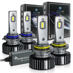 SYNETIC USA LED light bulbs with packaging on a white background