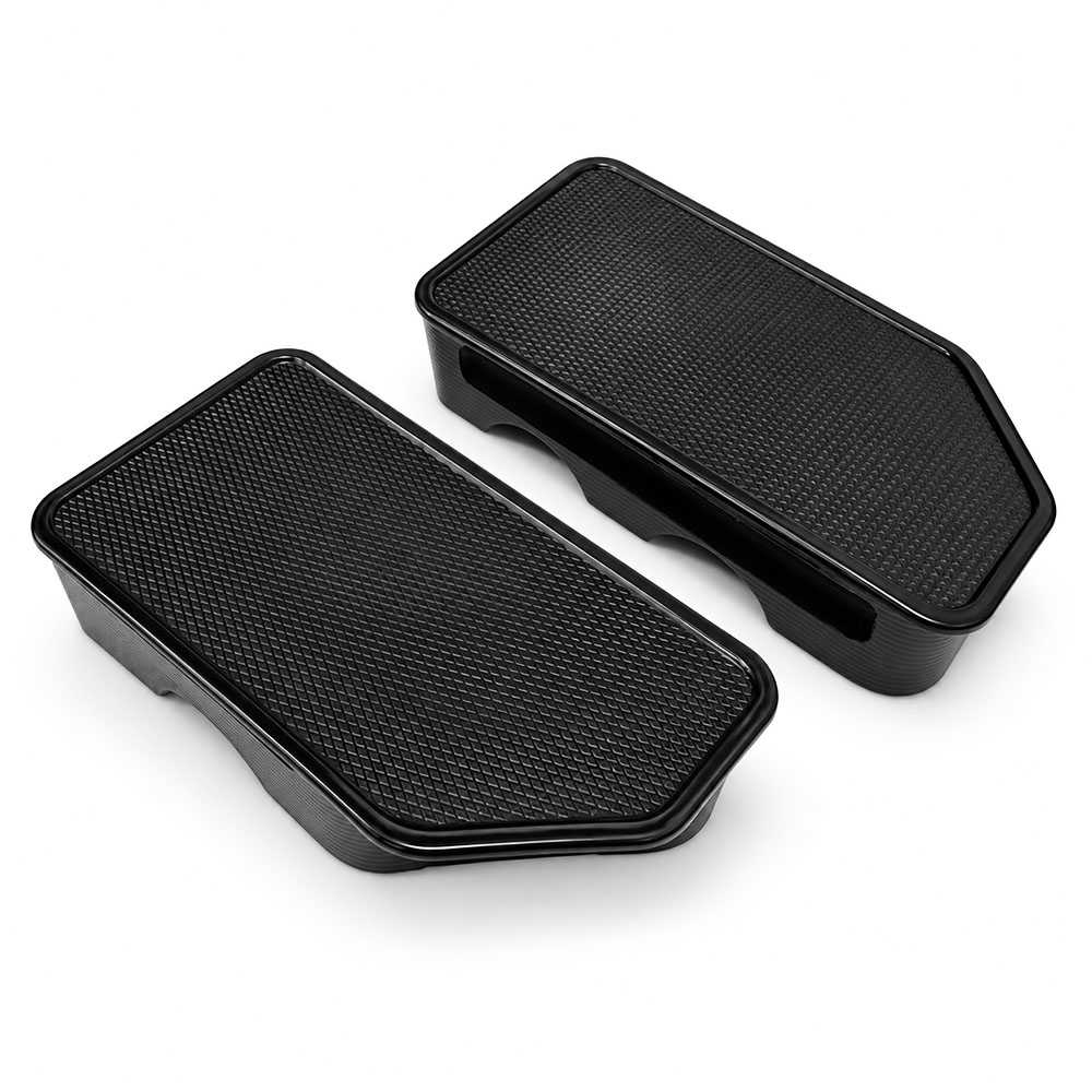 Stake Pocket Covers Caps Truck Bed Rail Protection Black 2 pcs