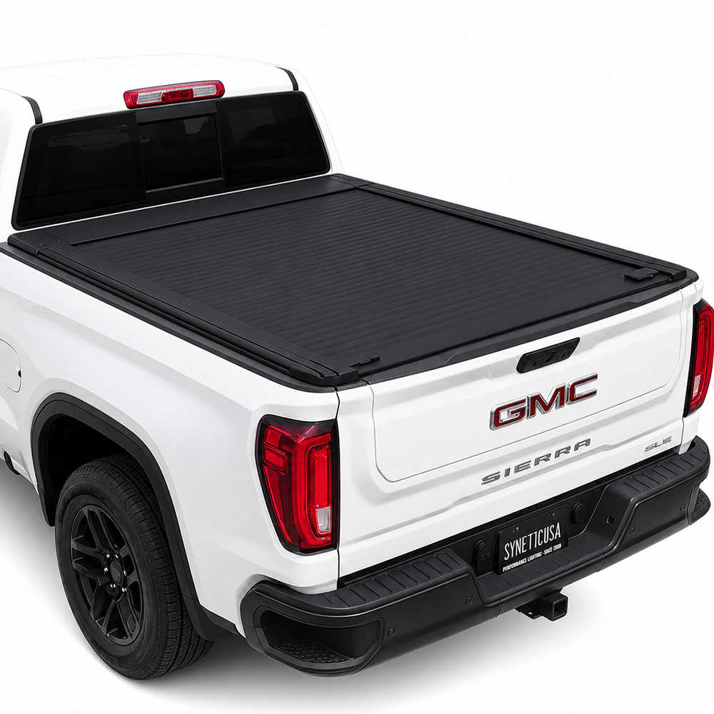 GMC Sierra 2500 3500 6.8ft MRB PRO Retractable Tonneau Cover (Stealth Black)