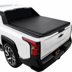 Silverado/Sierra EV Model Soft Roll-Up with T-Slot Rails Tonneau Cover