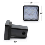 2" Red/White LED Tow Hitch Cover Light for Truck/SUV- Running, Brake, Reverse