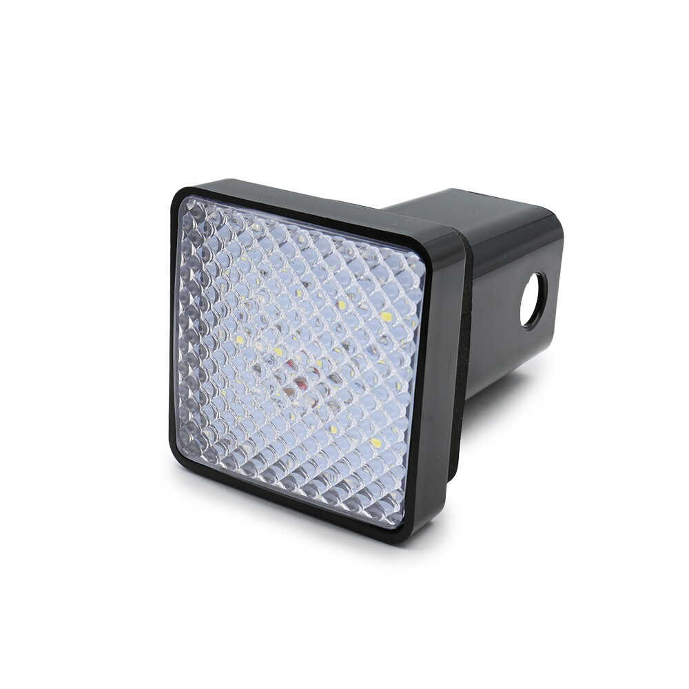2" Red/White LED Tow Hitch Cover Light for Truck/SUV- Running, Brake, Reverse
