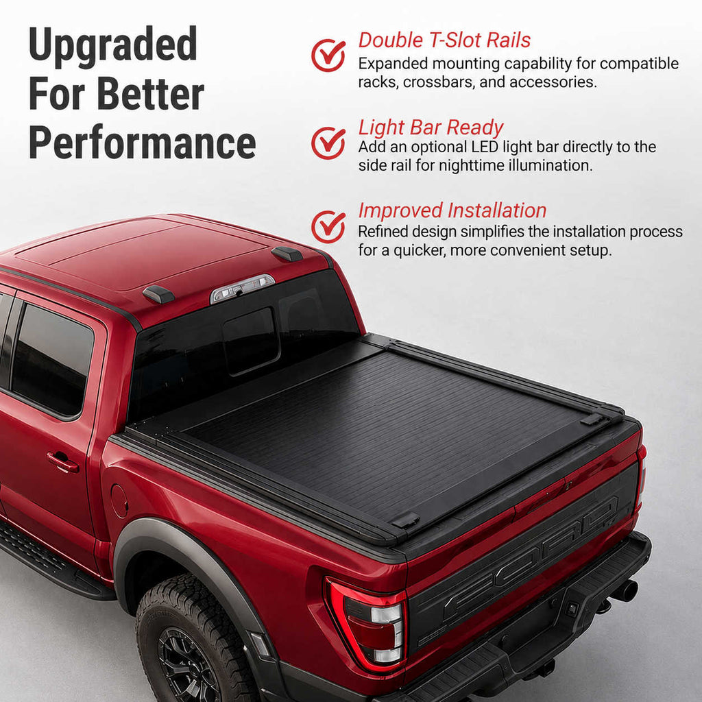 Upgraded Nissan Frontier MR PRO Retractable Tonneau Cover