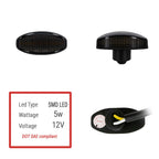 Ford F-150 Raptor Side Marker White LED Turn Signal Lights Smoked Lens