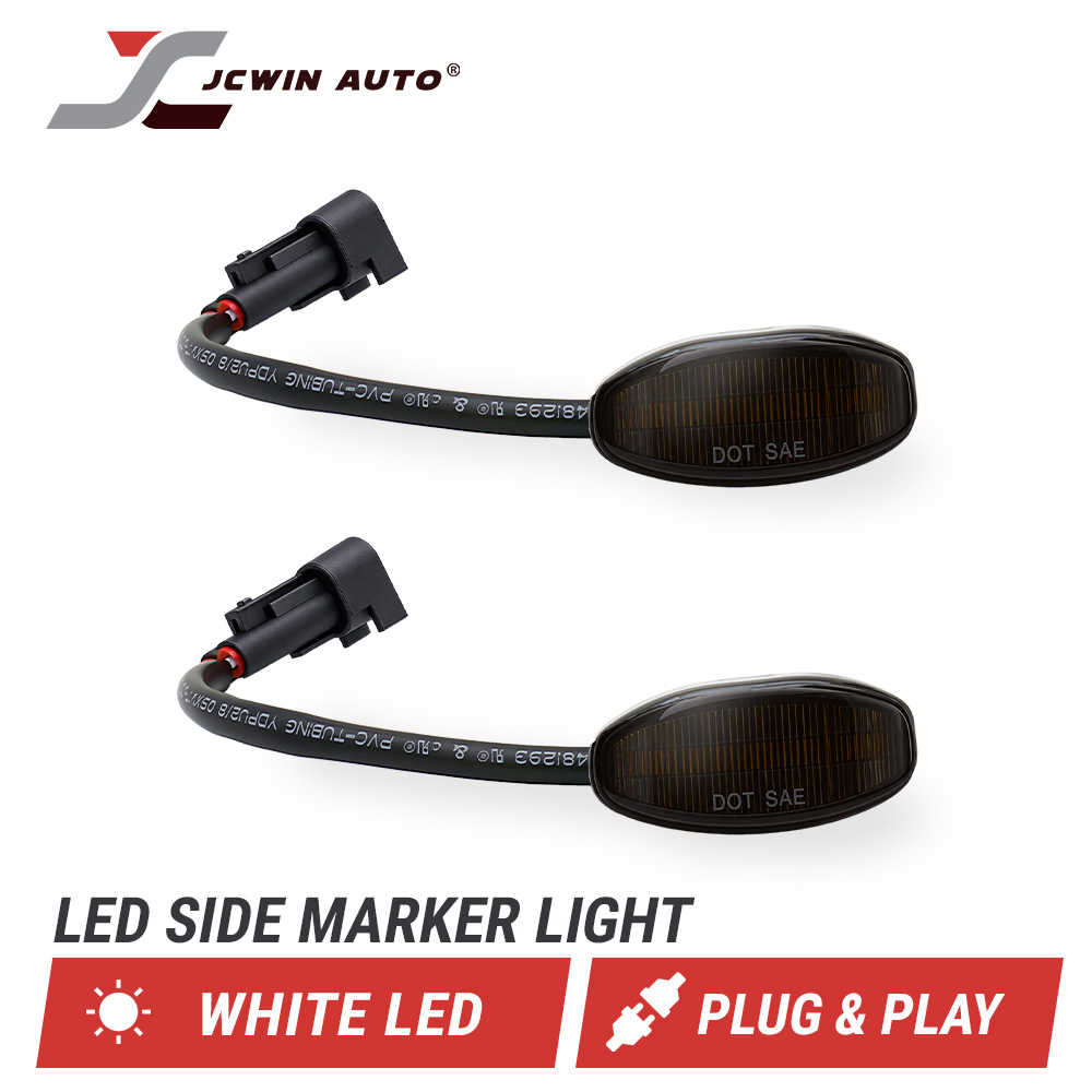 Ford F-150 Raptor Side Marker White LED Turn Signal Lights Smoked Lens