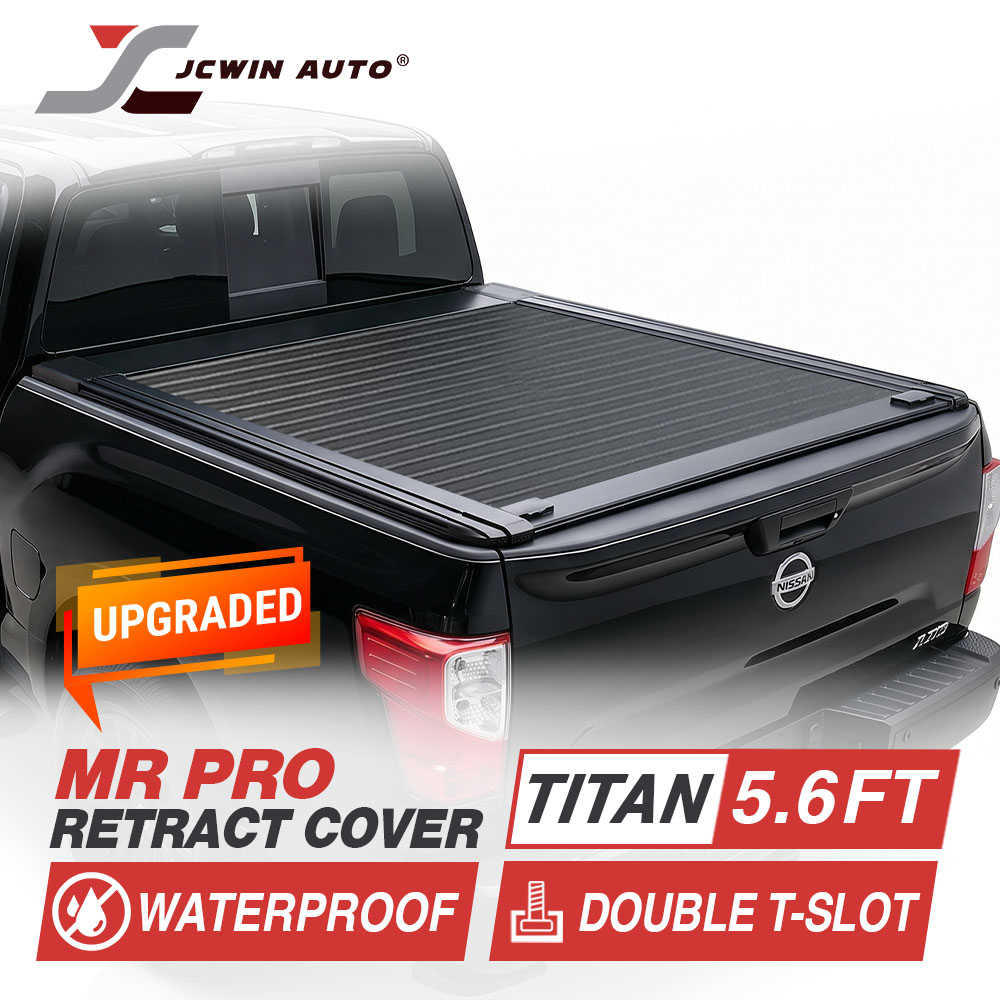 Nissan Titan MR Retractable Tonneau Cover w/Double T-Slot