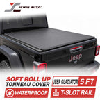 Jeep Gladiator Soft Roll-Up with T-Slot Rails Tonneau Cover