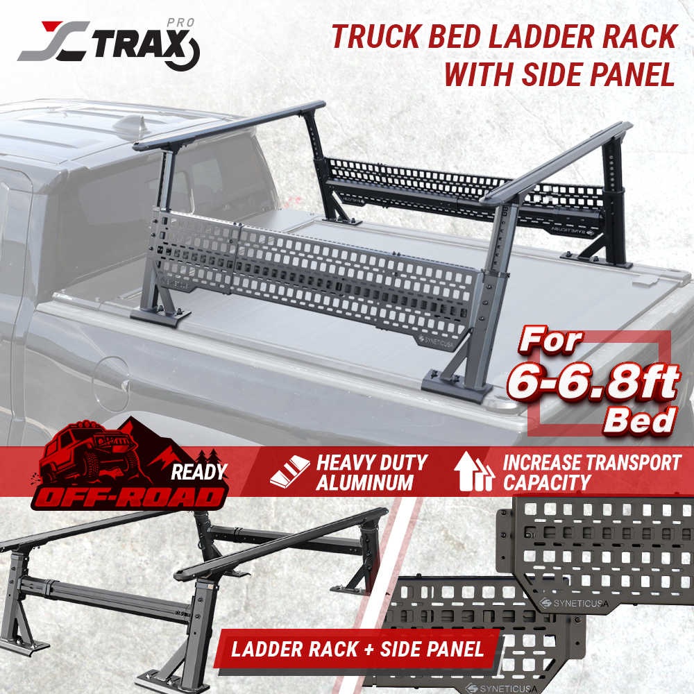 R1 Heavy Duty Aluminum Ladder Rack for Retractable PRO Series Truck Bed Cover