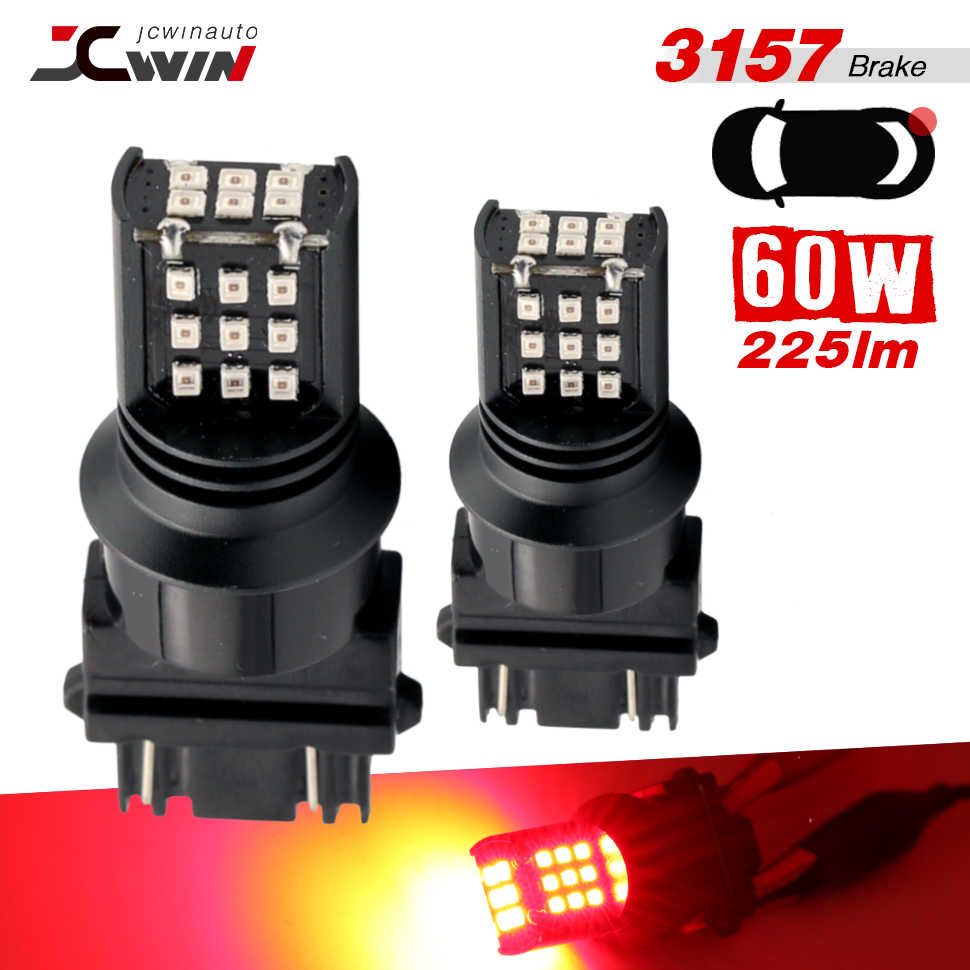 Single Color LED Light Bulbs - White / Red / Yellow - 24 SMDs - 3157 / 7443 / 1157