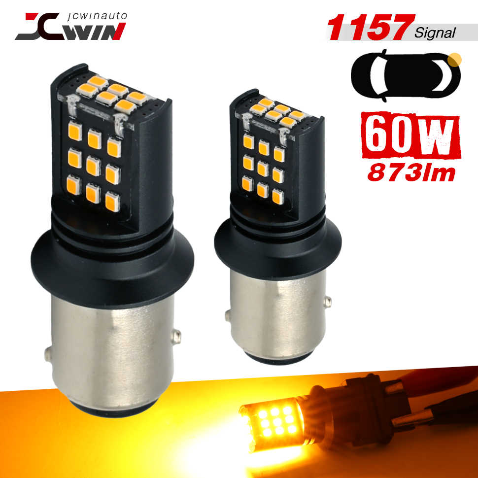 Single Color LED Light Bulbs - White / Red / Yellow - 24 SMDs - 3157 / 7443 / 1157