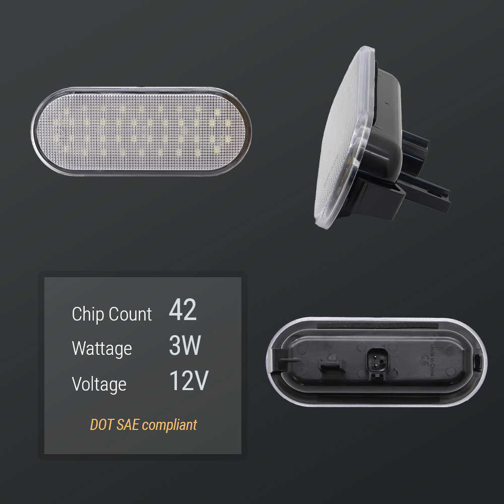 42-LED 3W 12V DOT SAE compliant truck side marker light for Ford Ram Tacoma Tundra Silverado
