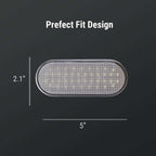 5-inch LED side marker light with perfect fit design, 2.1 inches high, for trucks like F-150, Ram, Silverado